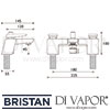 Bristan Sail Bath Shower Mixer Dimensions